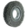 Weiler 6" Wide Face Crimped Wire Wheel .014" Steel Fill 2" Arbor Hole 3070